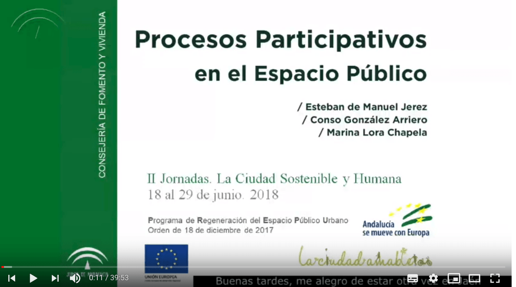 Imagen de la noticia Procesos participativos en el Espacio Público Habitado II (Esteban de Manuel Jerez)